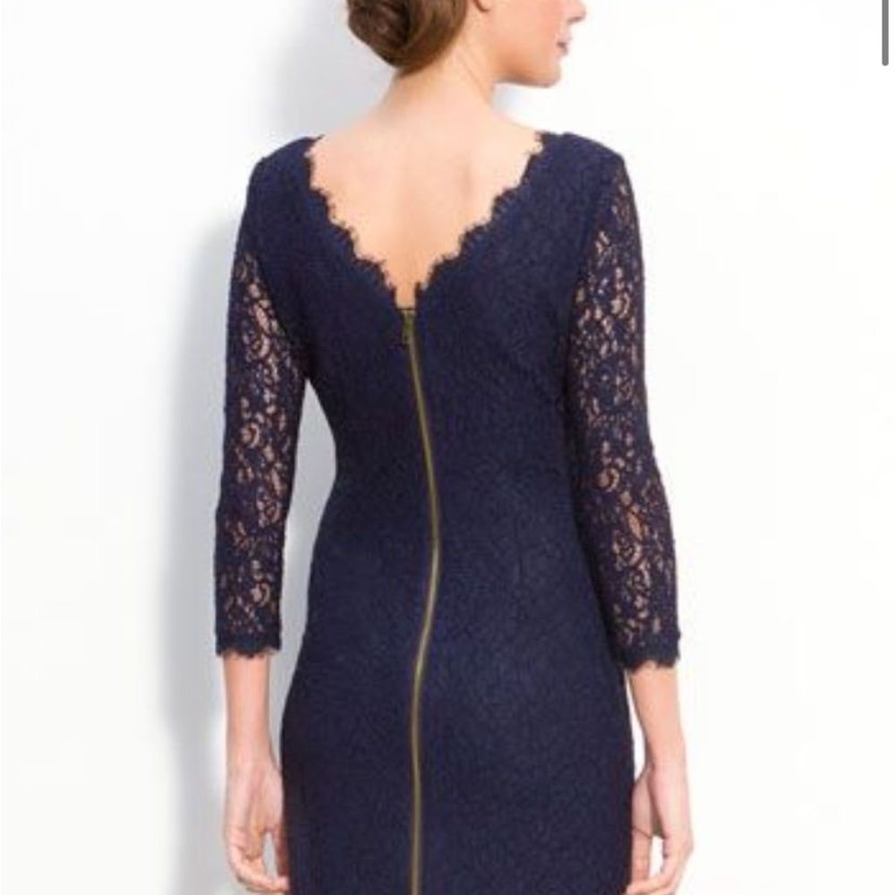 Adrianna Papell Mini Lace Cocktail Dress